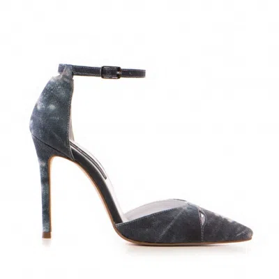 The 5th Element Women's Blue Aurora Pumps In Denim Fabric