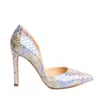 The 5th Element Women's Blue Mermaid Reverie Multicolour Leather Pumps In Blue