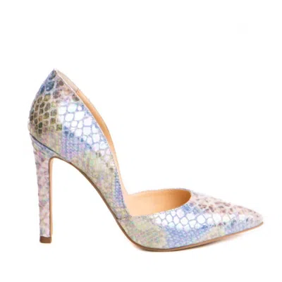 The 5th Element Women's Blue Mermaid Reverie Multicolour Leather Pumps