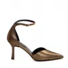 The 5th Element Women's Gold / Neutrals Classy Pumps In Bronze Leather In Gold