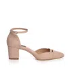 The 5th Element Women's Neutrals Adele Pumps In Nude Textured Leather In Multi