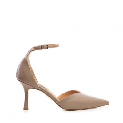 The 5th Element Women's Neutrals Classy Pumps In Greige Leather In Brown