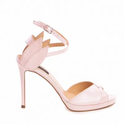 The 5th Element Women's Neutrals Flowers Blush Rose Platform Sandals In Black