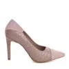 The 5th Element Women's Neutrals Selma Dusty Lilac Print Stiletto Pumps In Purple