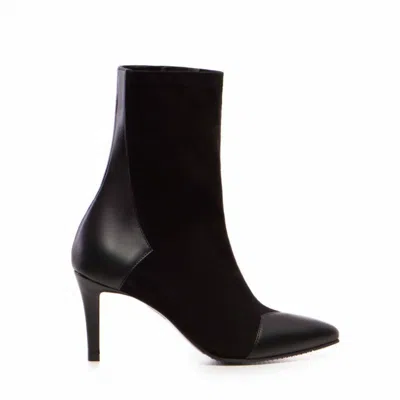 The 5th Element Women's Noire Black Stretch Leather Slim Boots