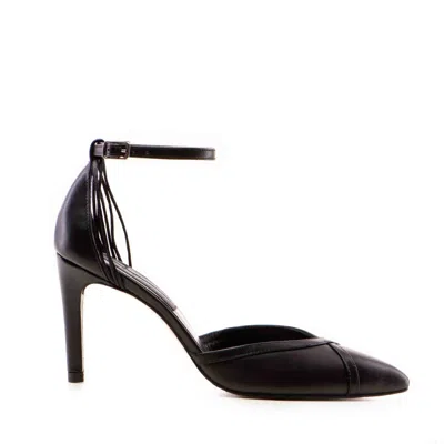 The 5th Element Women's Rihanna Black Leather Pointed Heels