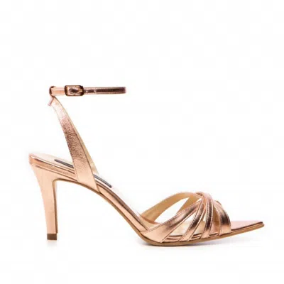 The 5th Element Women's Silver Ana Rose Gold Heel Sandals