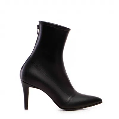 The 5th Element Women's Vanya Black Stretch Leather Mid-boot