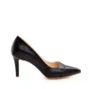 The 5th Element Women's Yuki Pumps In Black Wrinkled Box Leather In Black