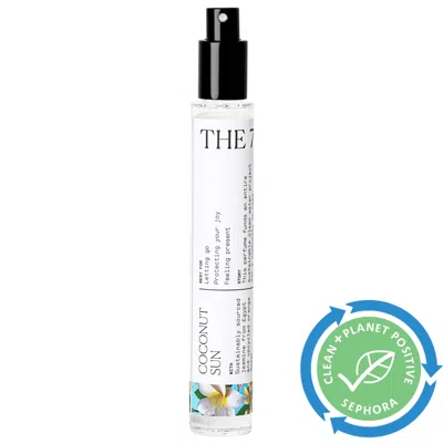 The 7 Virtues Coconut Sun Eau De Parfum Travel Spray 0.34 oz / 10 ml Eau De Parfum Spray In White
