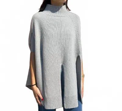 The 73 Car Wash Hem Cape In Grey In Gray