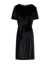The Abito Milano Woman Midi Dress Black Size 8 Polyester, Elastane