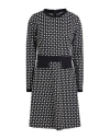 The Abito Milano Woman Mini Dress Black Size 8 Polyester, Cotton, Elastane