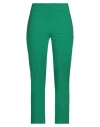 The Abito Milano Woman Pants Green Size 6 Cotton, Elastane In Green