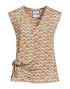 The Abito Milano Woman Top Yellow Size 8 Viscose, Elastane