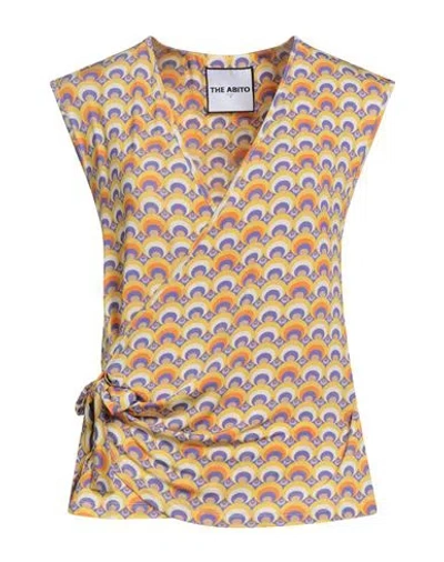 The Abito Milano Woman Top Yellow Size 8 Viscose, Elastane