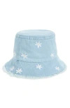 The Accessory Collective Kids' Daisy Denim Bucket Hat