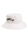 THE ACCESSORY COLLECTIVE KIDS' SMILE CHECK BUCKET HAT