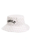 THE ACCESSORY COLLECTIVE THE ACCESSORY COLLECTIVE KIDS' SMILE CHECK BUCKET HAT