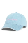 The Accessory Collective Kids' Washed Baseball Cap In Blue