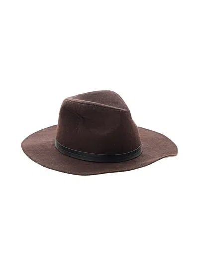 Pre-owned The Accessory Collective Sun Hat In Brown