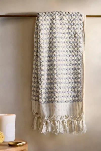 The Adorn Co. Two-tone Textured Cotton Hand Towel In Multi