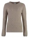 The (alphabet) Cable-knit Sweater