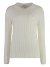 The (alphabet) Cable-knit Sweater