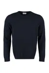 The (alphabet) Blue Wool And Cashmere Pullover For Men In Blue