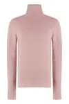 The (alphabet) Cashmere Turtleneck Pullover In Pink