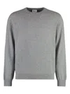 The (alphabet) Cashmere Wool Sweater In Gray