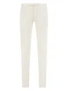 The (alphabet) Cotton-blend Chino Trousers In White
