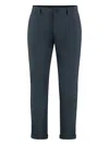 The (alphabet) Cuffed Tailored Trousers In Blue