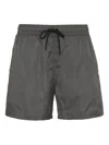 The (alphabet) Drawstring Swim Shorts In Gray
