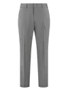 The (alphabet) Elasticated Tailored Trousers In Gray