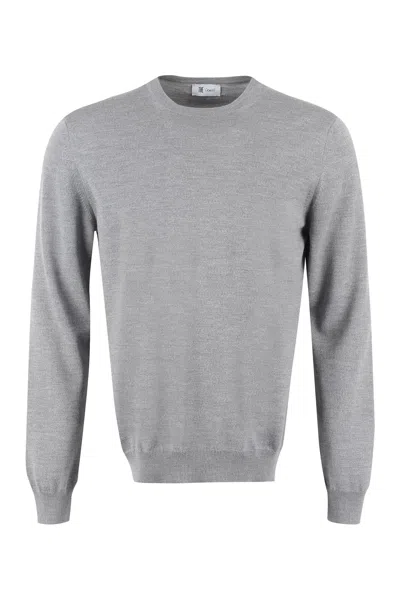 The (alphabet) The Alphabet Extra-fine Wool Crew-neck Sweater In Gray