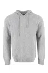 THE (ALPHABET) MEN'S GREY KNIT HOODIE