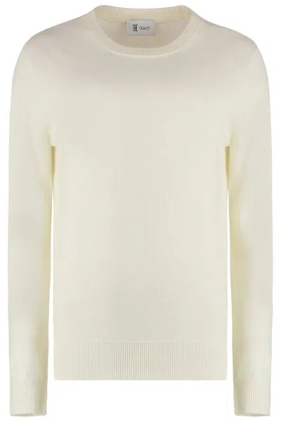 The (alphabet) The Alphabet Knit Cashmere Pullover In White
