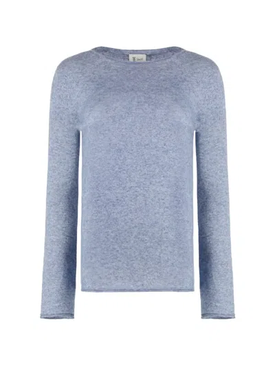 The (alphabet) The Alphabet Knit Silk-cashmere Blend Pullover In Blue
