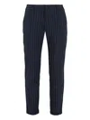 The (alphabet) Pinstripe Trousers In Blue