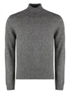 The (alphabet) Roll-neck Sweater In Gray