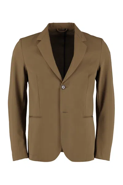The (alphabet) Single-breasted Two-button Jacket In Green