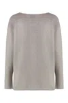 The (alphabet) The Alphabet Knit Cashmere Blend Sweater In Grey