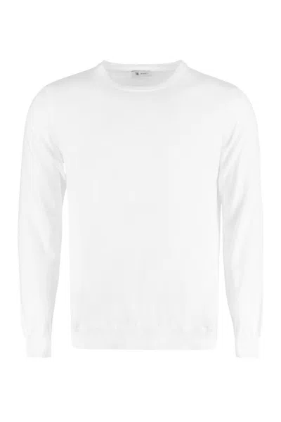 The (alphabet) The (knit) - Fine-knit Sweater In White