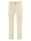 The (alphabet) Tailored Cuffed Trousers In Neutral