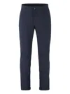 The (alphabet) Tailored Cuffed Trousers In Blue