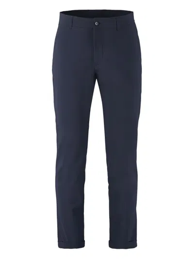 The (alphabet) Tailored Cuffed Trousers In Blue