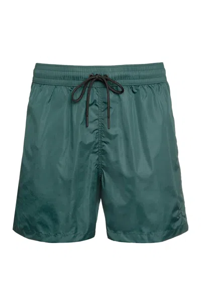 The (alphabet) The Alphabet Swim Mini-bottom Shorts For Men In Green