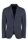 The (alphabet) Two-button Blazer In Blue