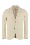 The (alphabet) Tory Burch Single Breasted Two Button Blazer In Beige